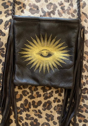 Totem Salvaged Eye of Providence Leather Cross Body