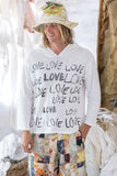 Magnolia pearl LOVE AMOR VIGGO HOODIE top 1851