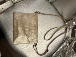 Metallic Leather Crossbody