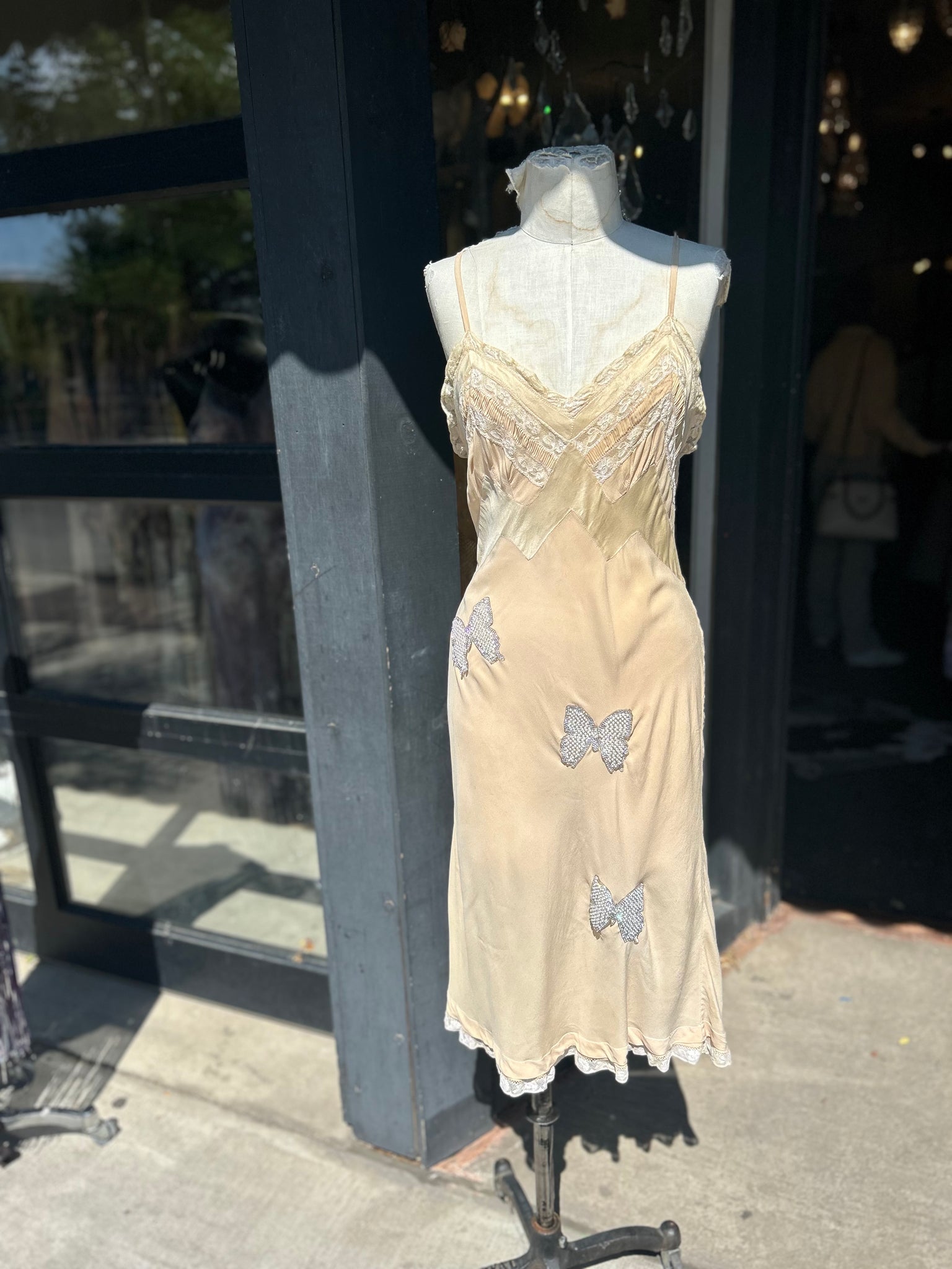 Vintage silk redone slip dress Canary In A Clothesmine