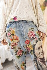 Magnolia Pearl Linen Great Spirit Miner Pants 524 Washed Indigo
