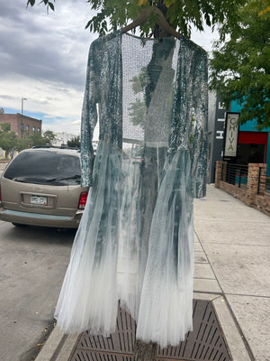 Sequin tulle angel duster
