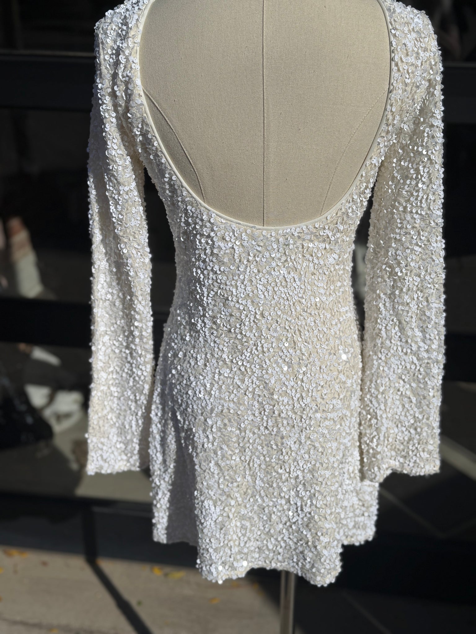 Cybelle flocked sequin velvet  mini dress