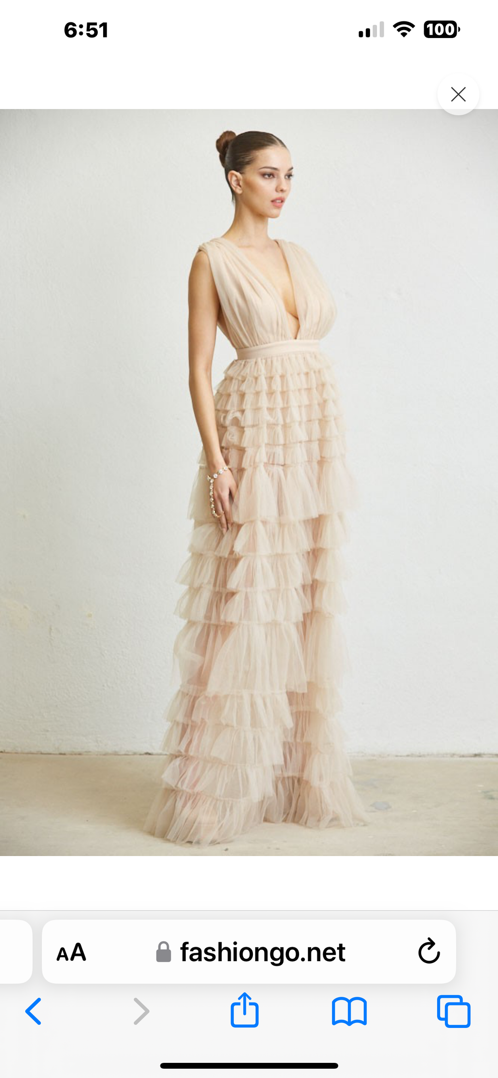 Tulle Wedding Cake Gown