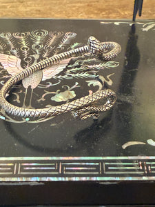 Snake charmer sterling bracelet
