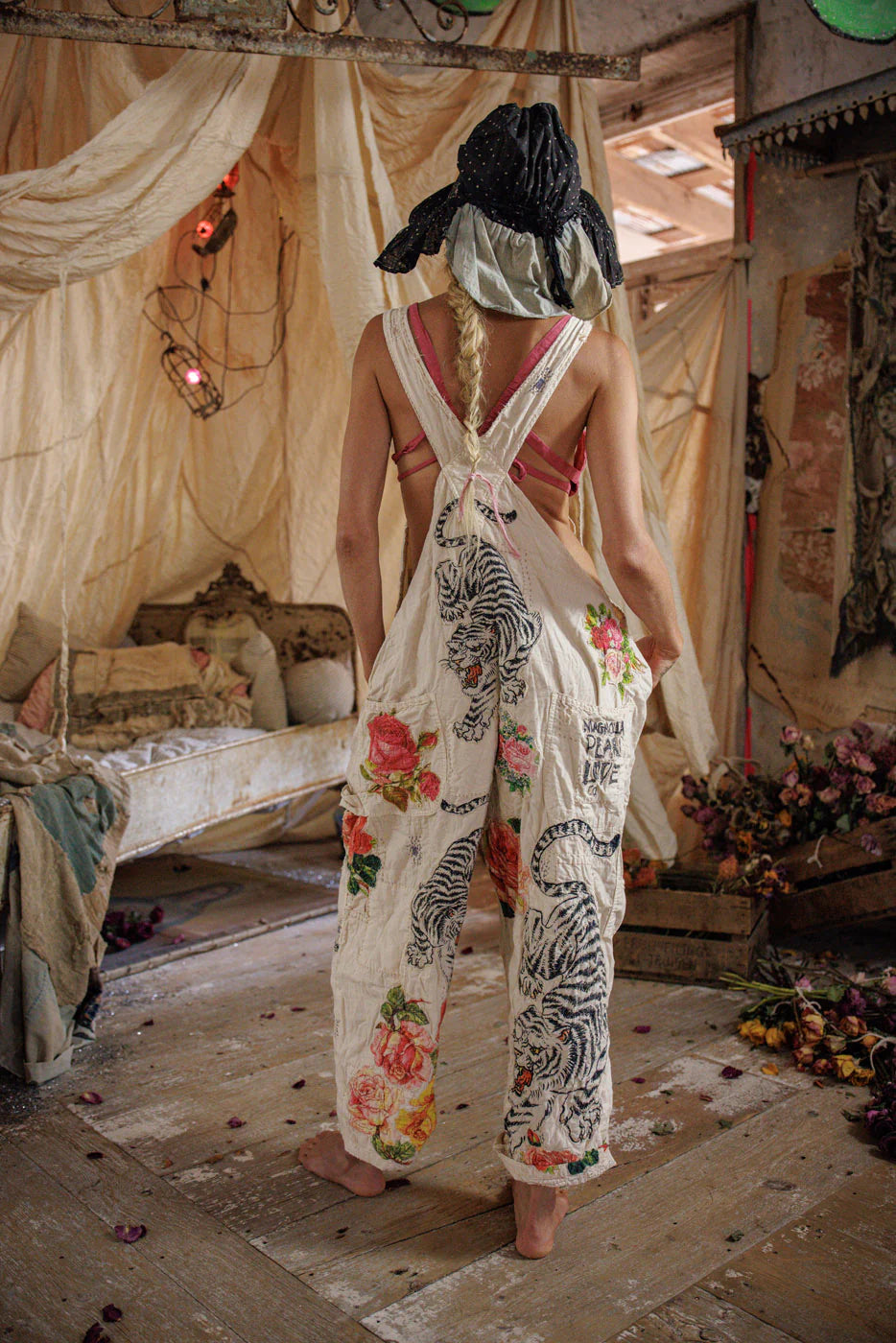 Magnolia Pearl BIRCH FLORAL LOVE OVERALLS 176