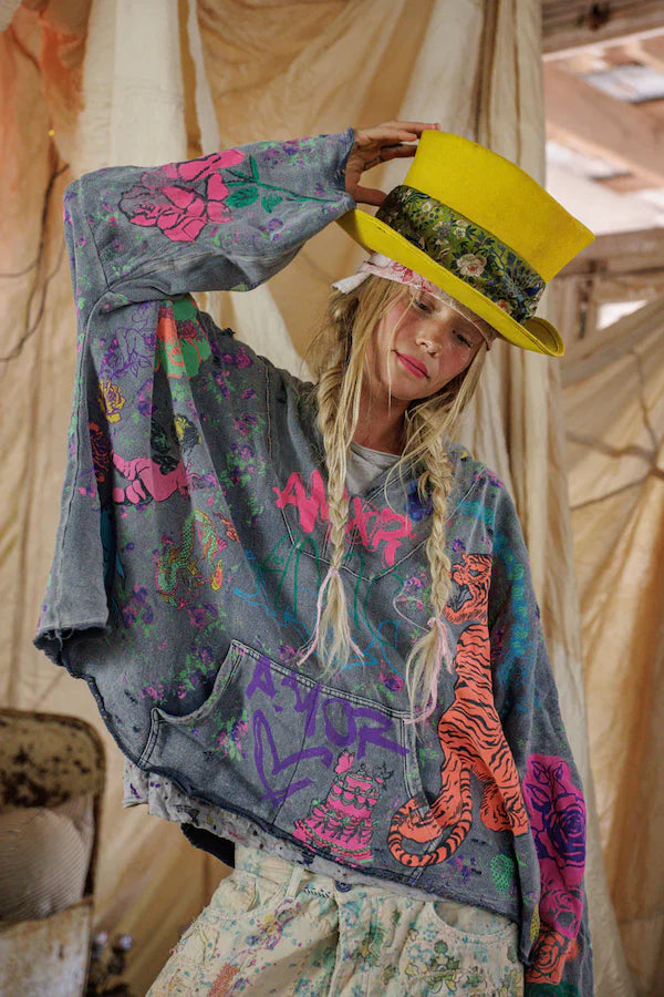 Magnolia Pearl GRAPHICS RAJI HOODIE - TOP 2983