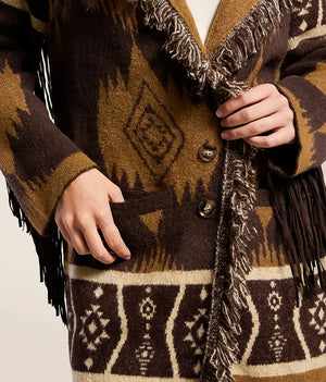 R Western Fringe Cardigan