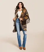 R Western Fringe Cardigan