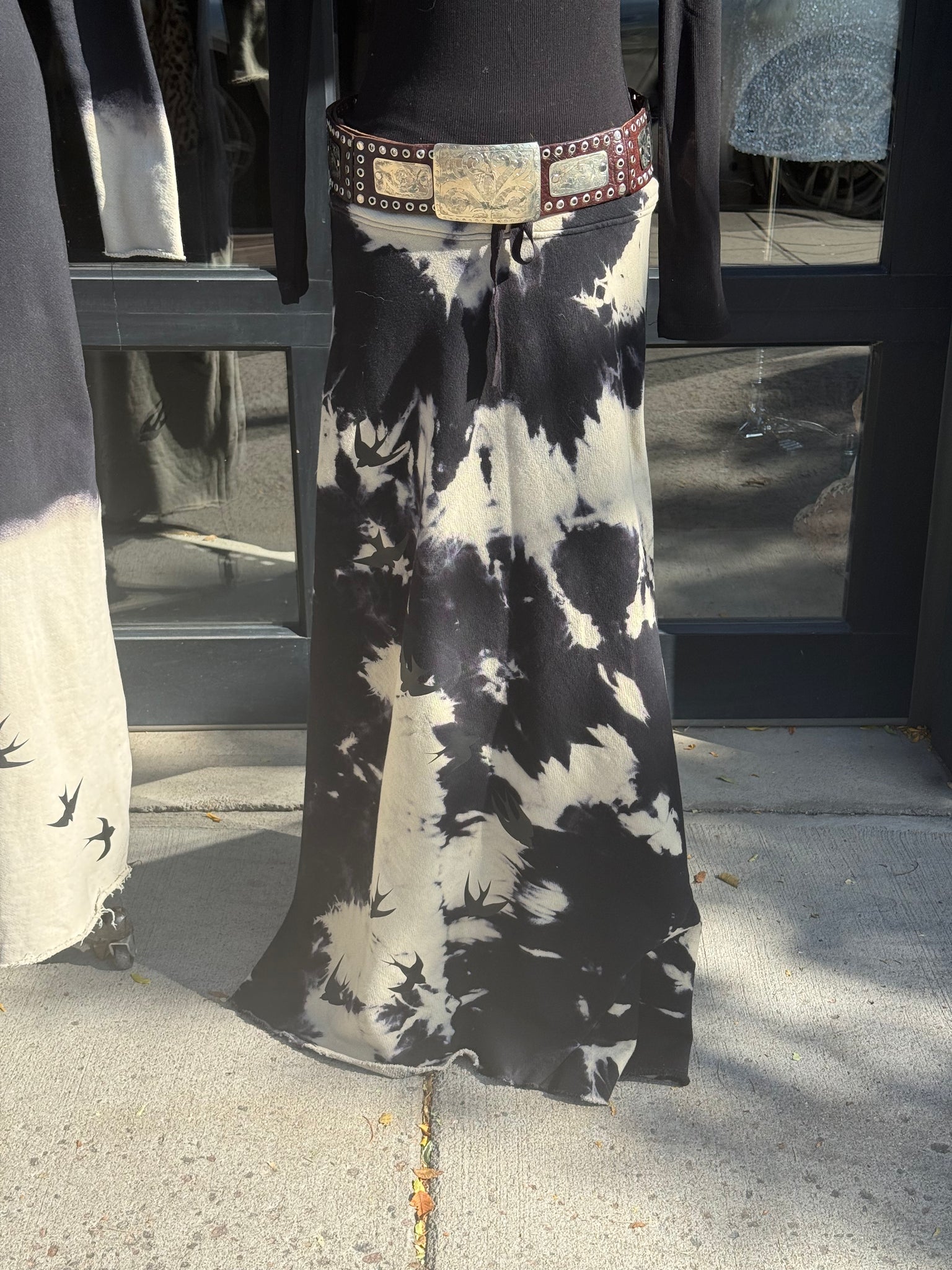 Sparrow fleece a-line skirt