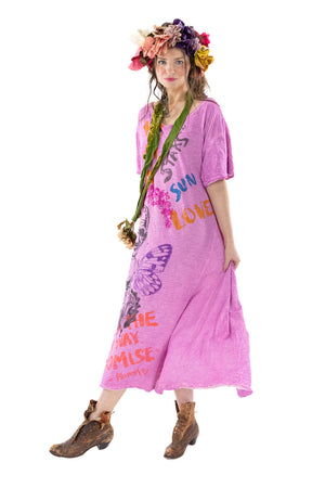 Magnolia Pearl Dress 940 - Peace Art Love Gandhi T Dress - Allium