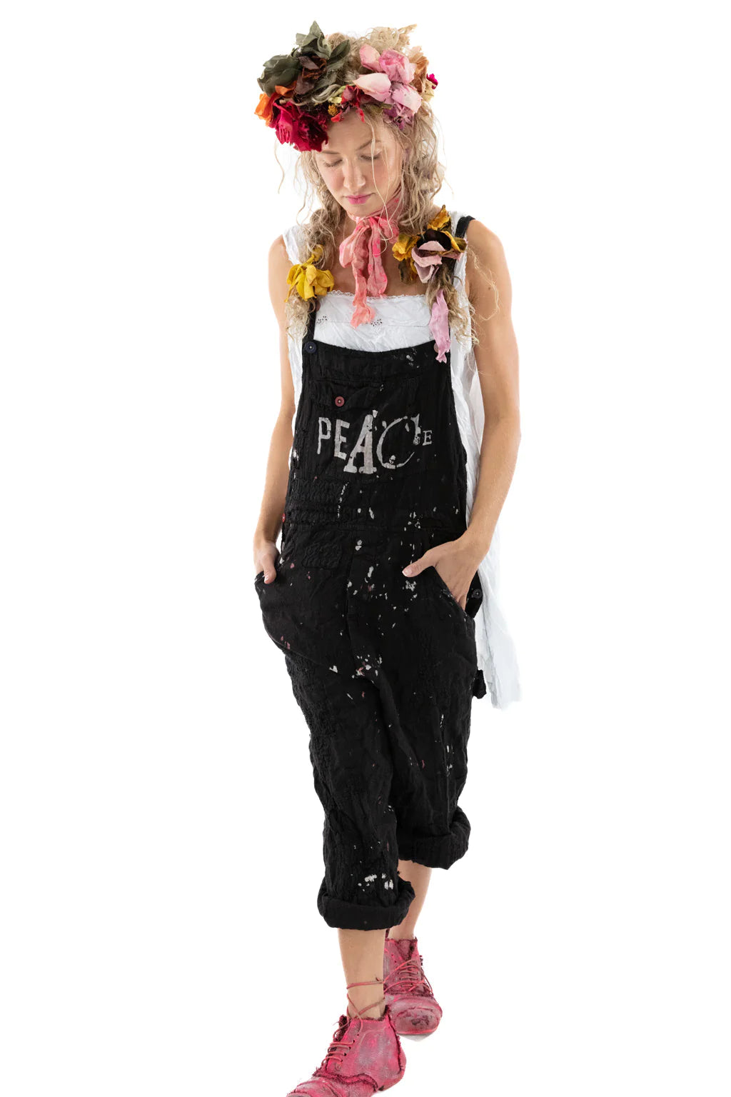 Magnolia Pearl Peace Painters overalls 071