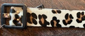 Leopard Leather Belt