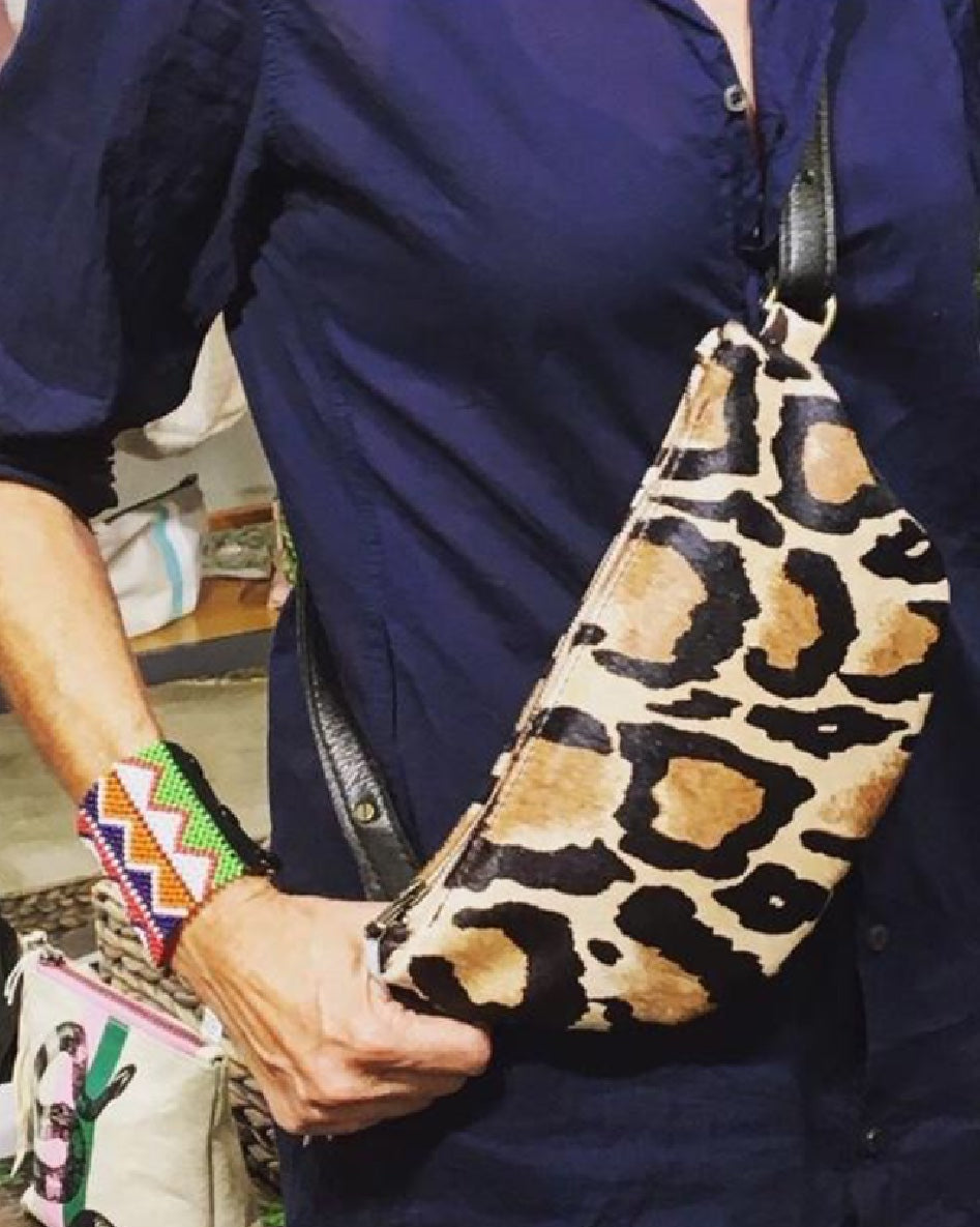 Totem Salvaged Leopard Sling Bag