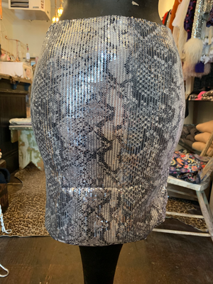Shine Sequin Mini-Skirt