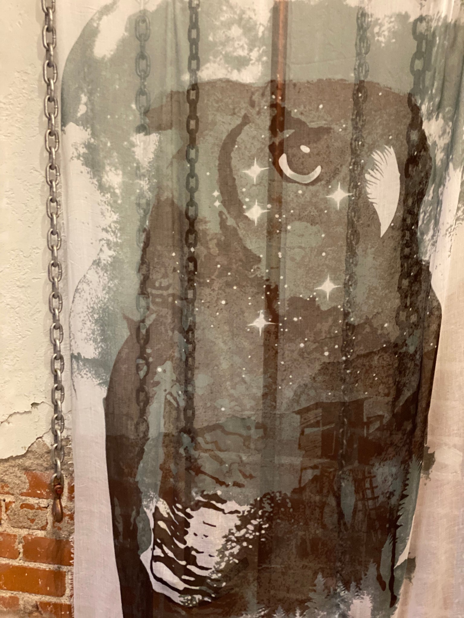 Magical Owl Tissue Scarf