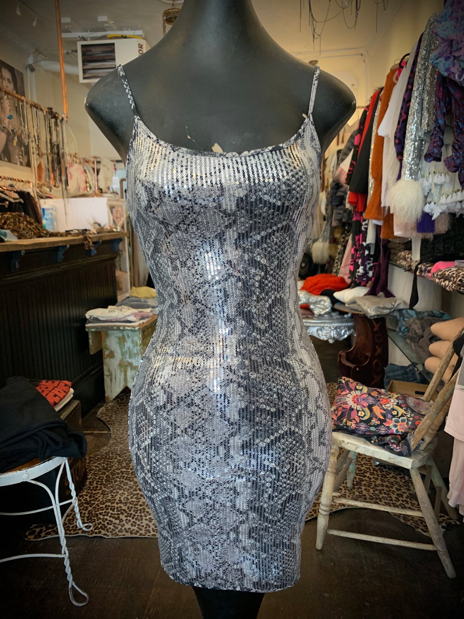 Shine Sequin Mini-Dress