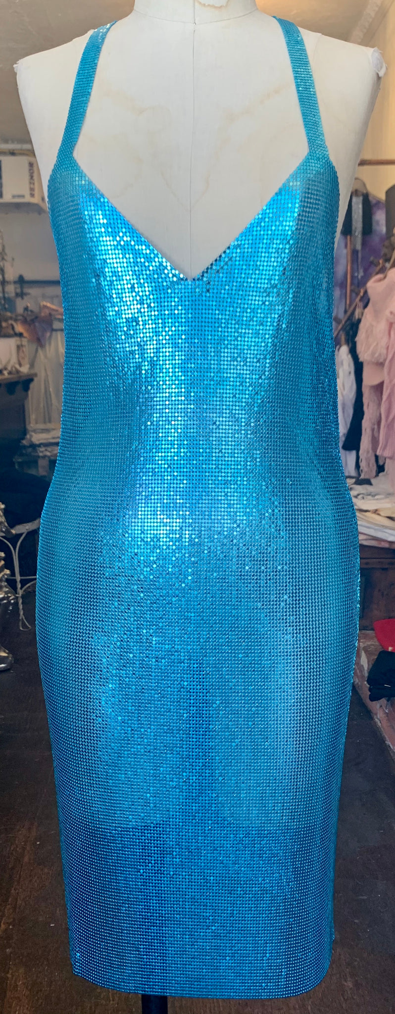 Sass Chain Mail Dress Canary In A Clothesmine Sass Chain Mail Dress Canary In A Clothesmine