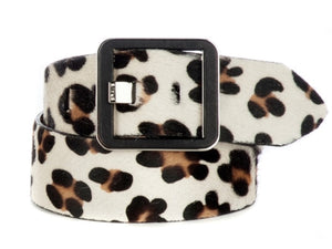 Leopard Leather Belt