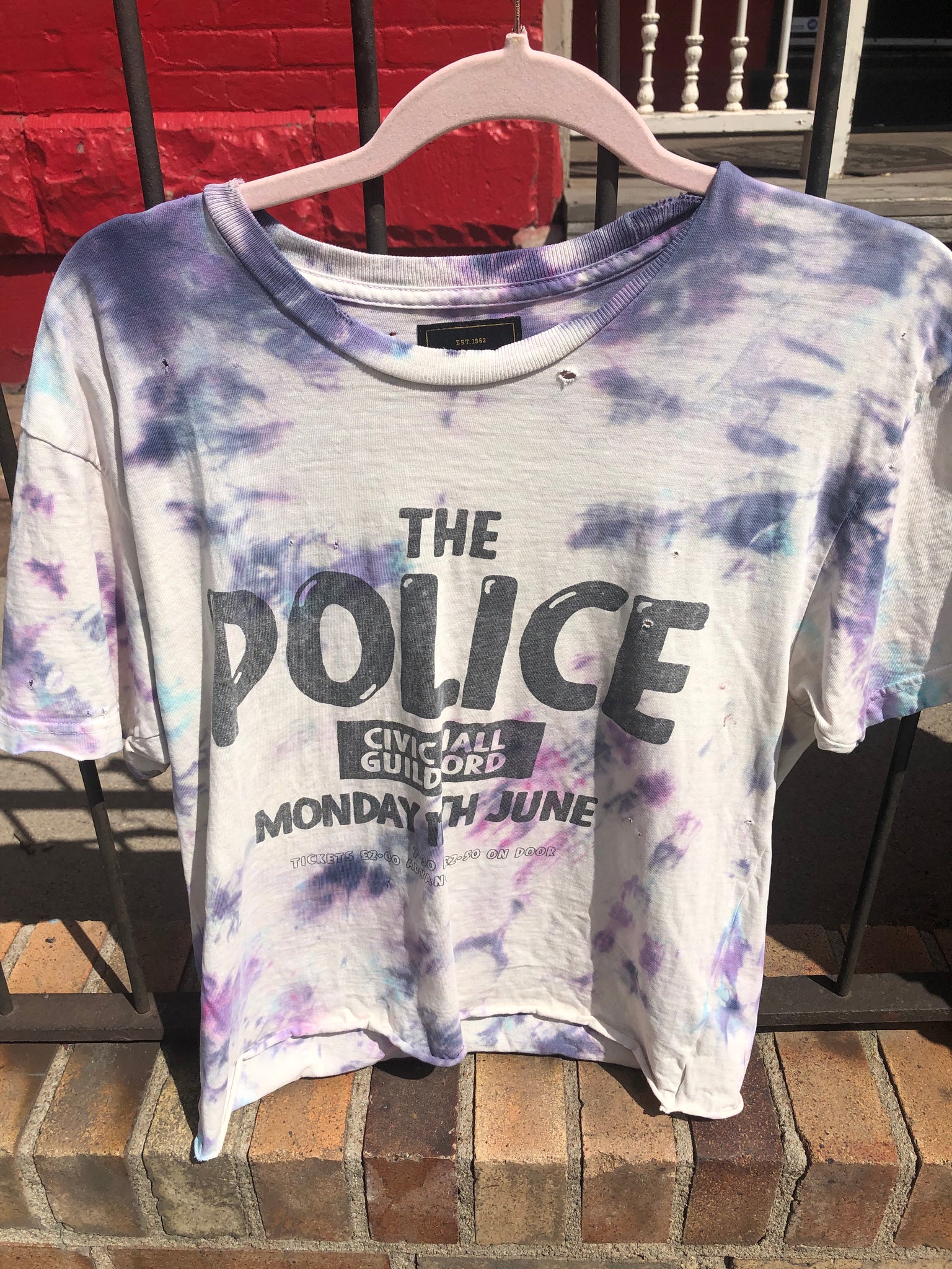 Old school tie dye concert tees