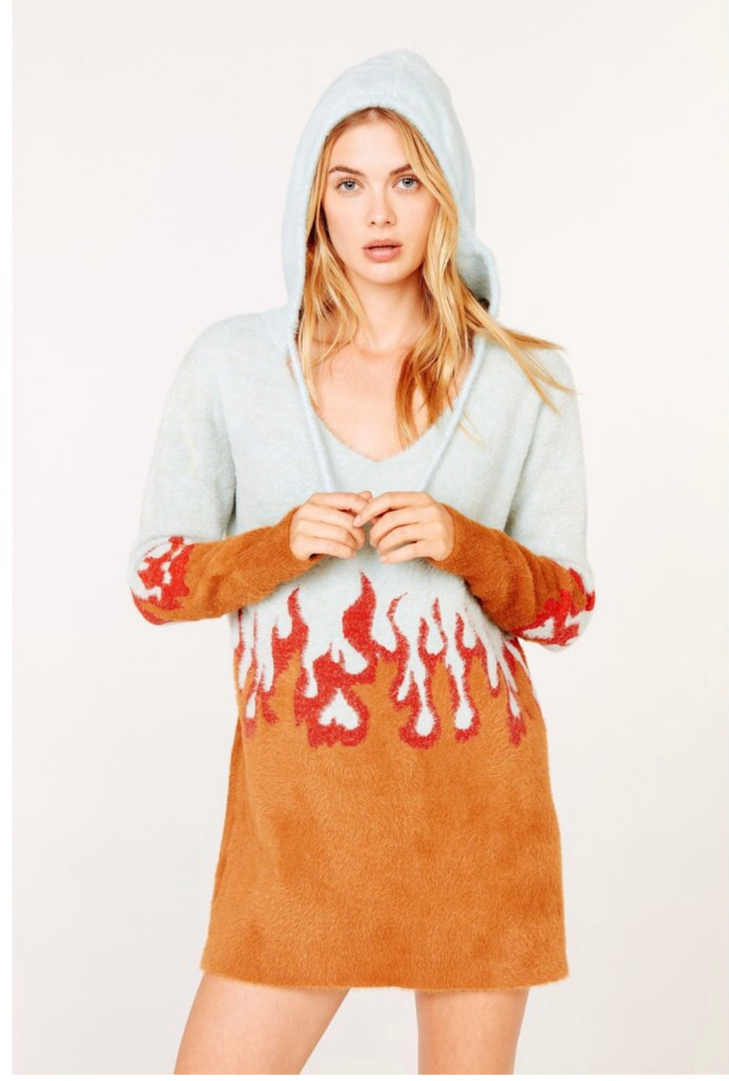 The flame mohair sweater dress