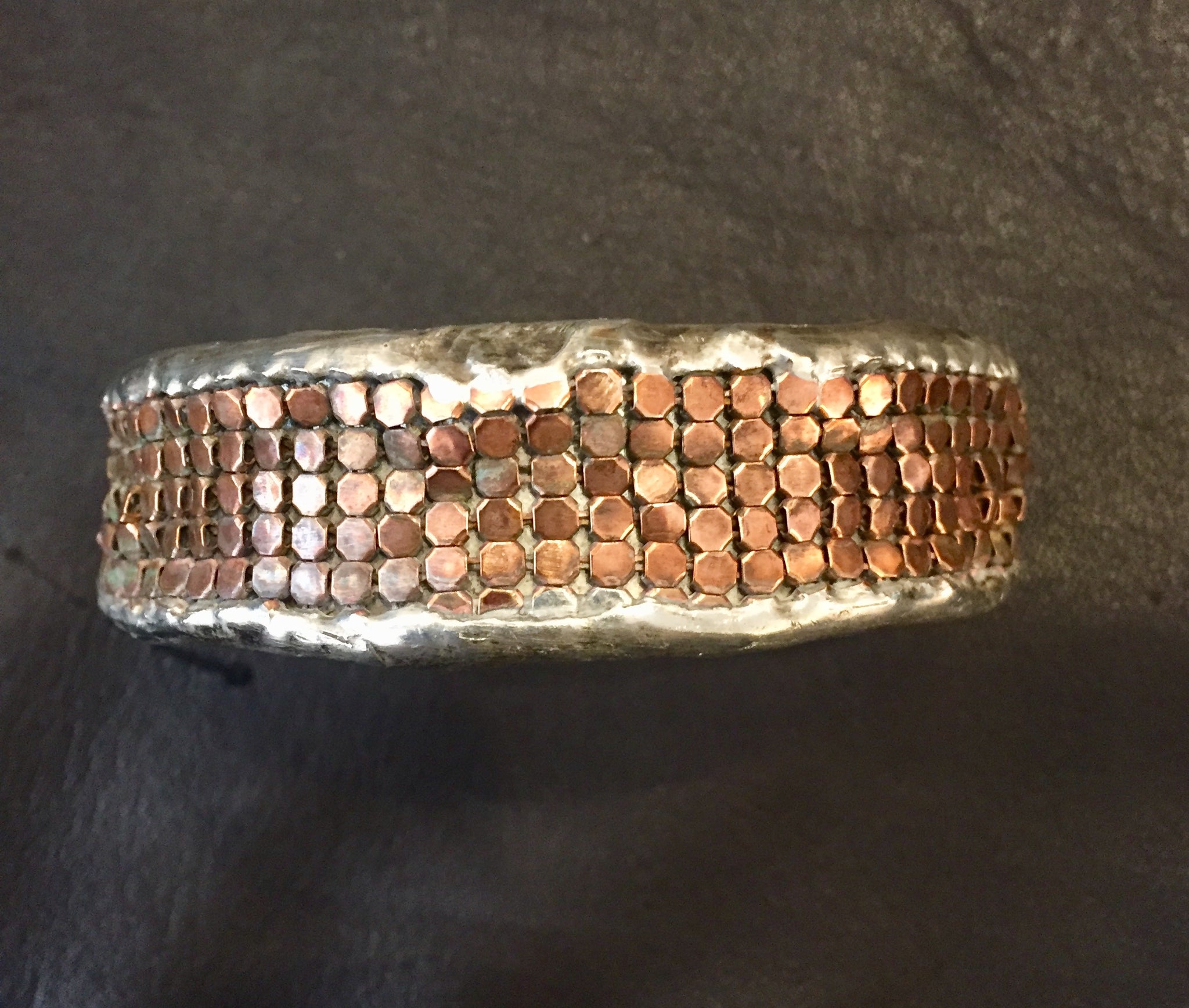 Mikal Winn Rose Gold Mesh Bracelet