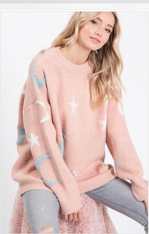 Moon Dreams Boyfriend Pullover