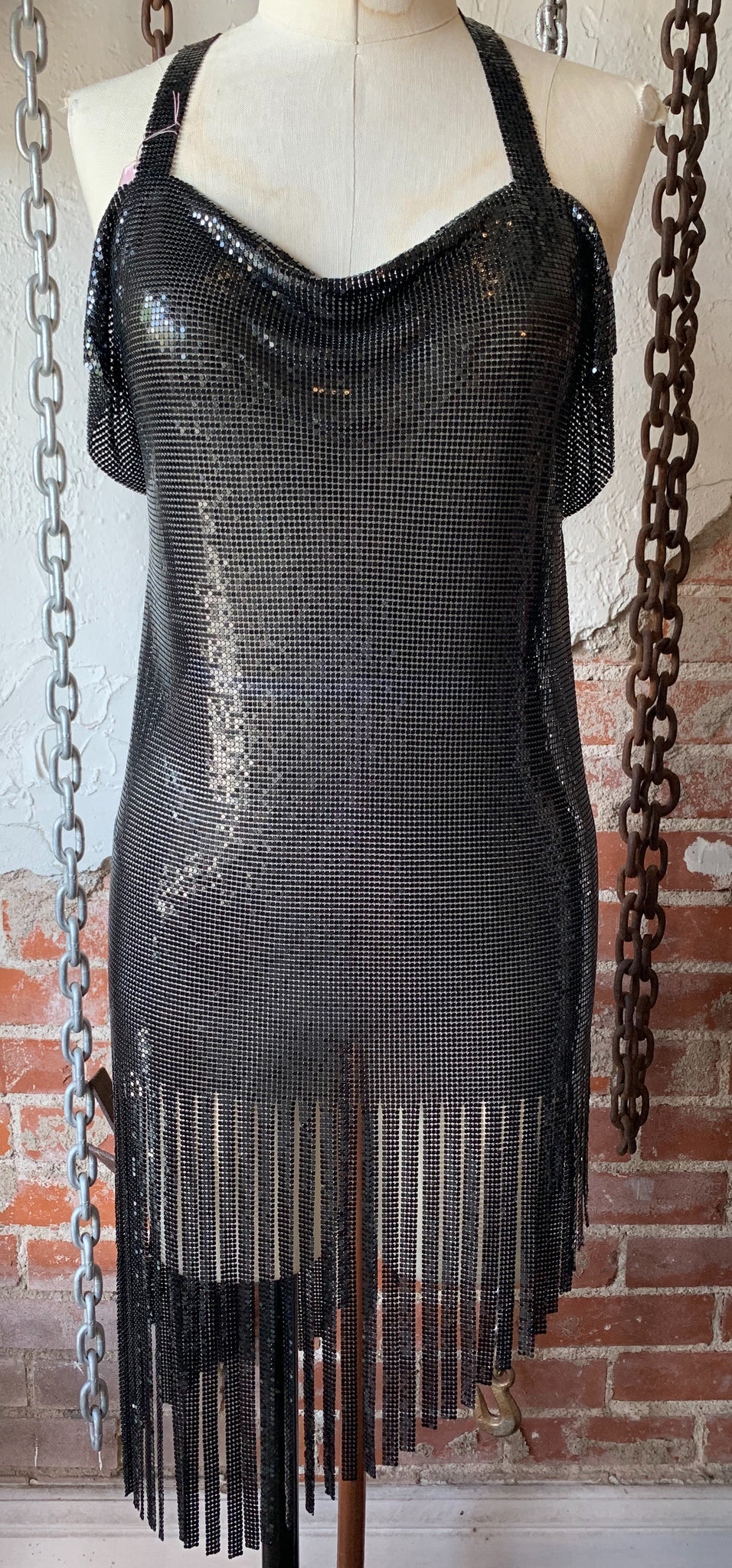 Starshine Fringe ChainMail Dress