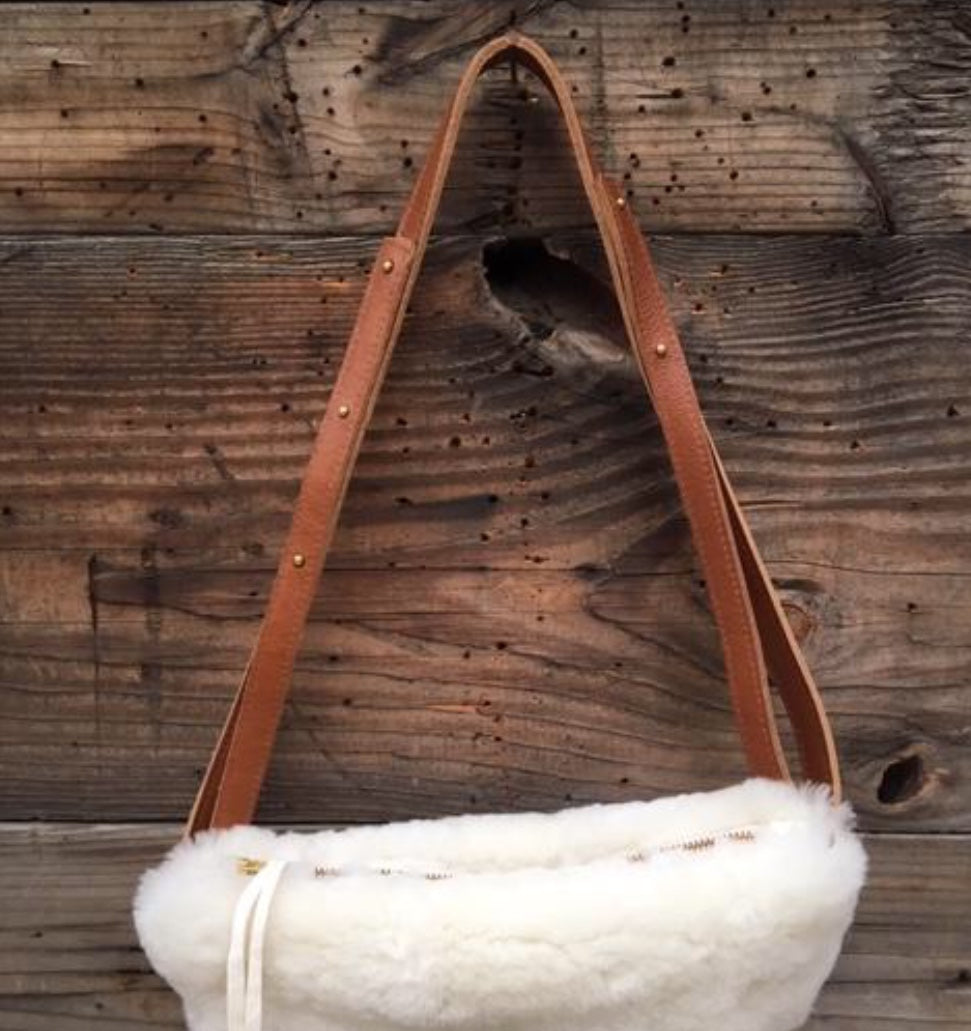Totem Salvaged Shearling Sling Bag