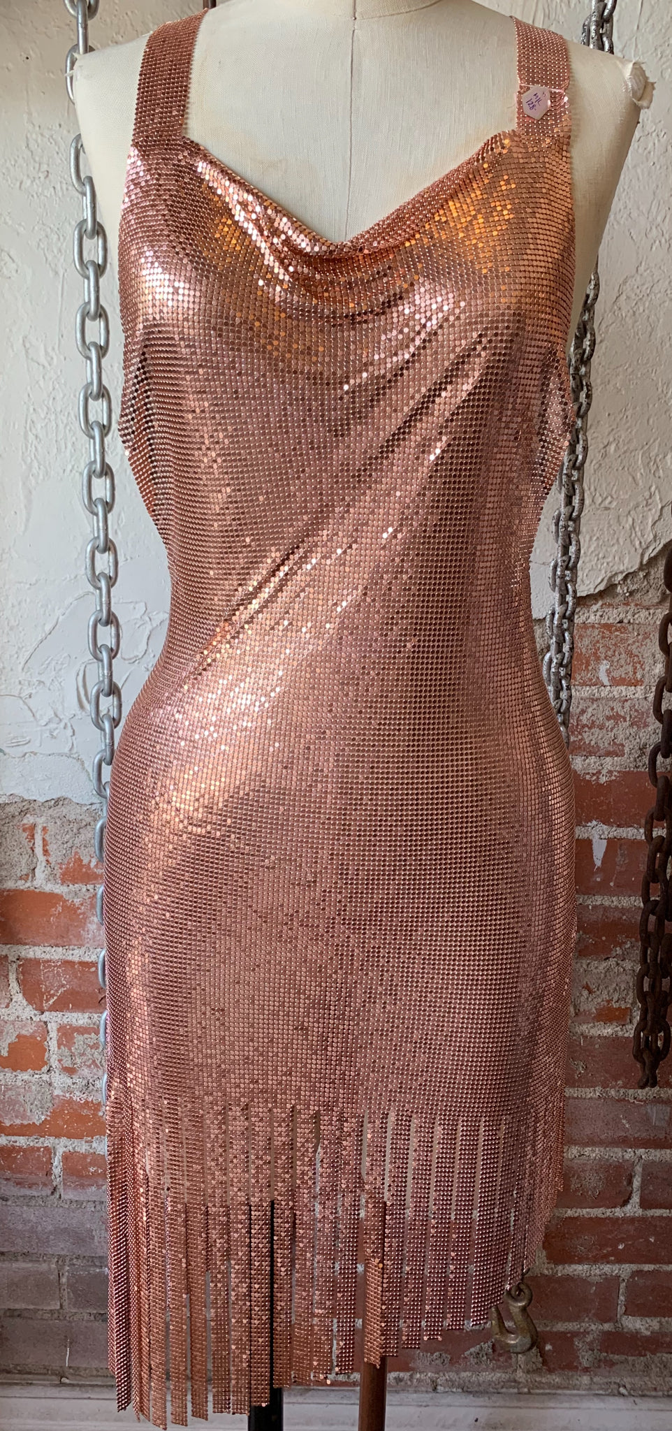 Starshine Fringe ChainMail Dress Canary In A Clothesmine Starshine Fringe ChainMail Dress Canary In A Clothesmine