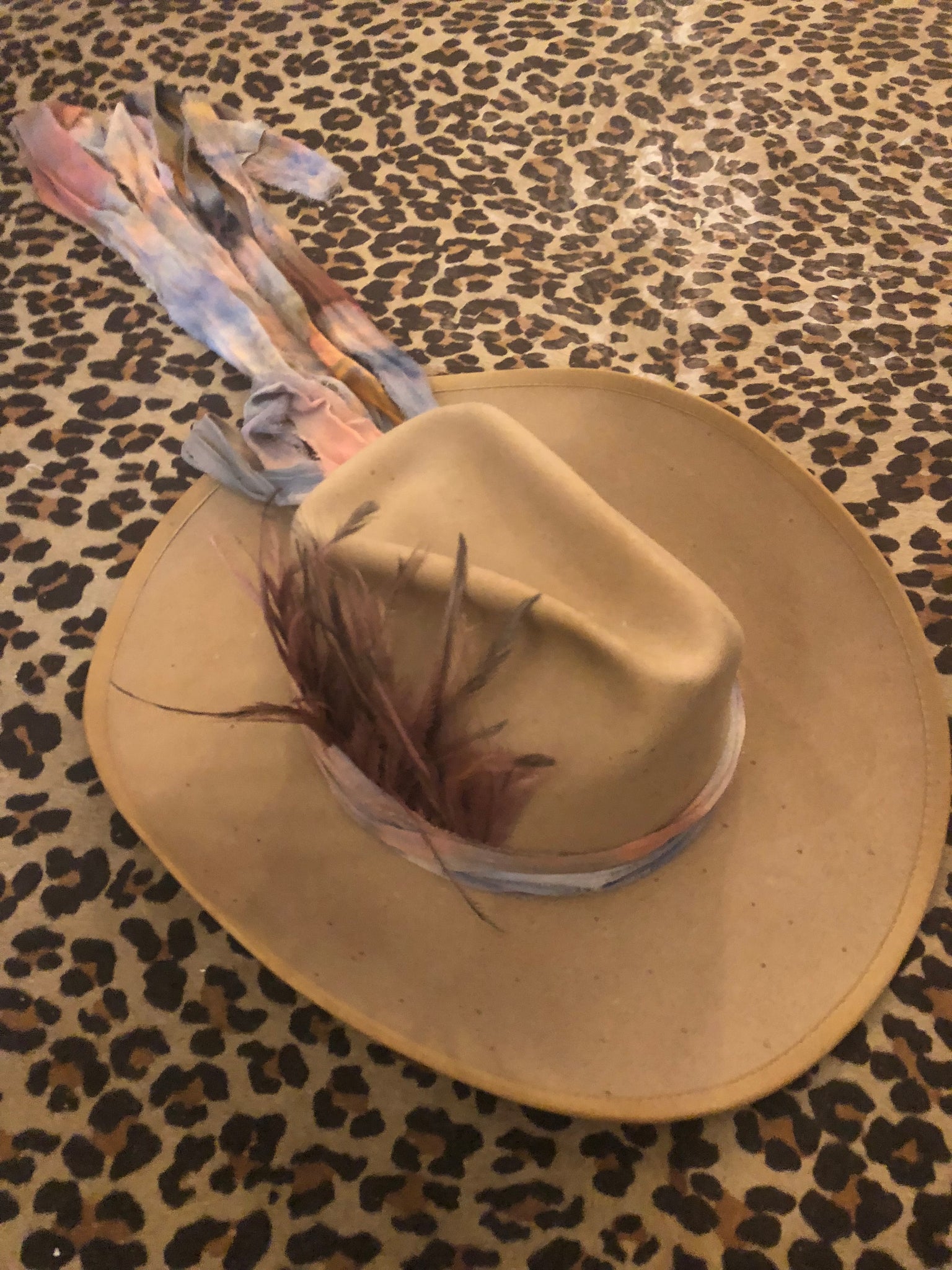 Vintage beaver one of a kind frontier hats