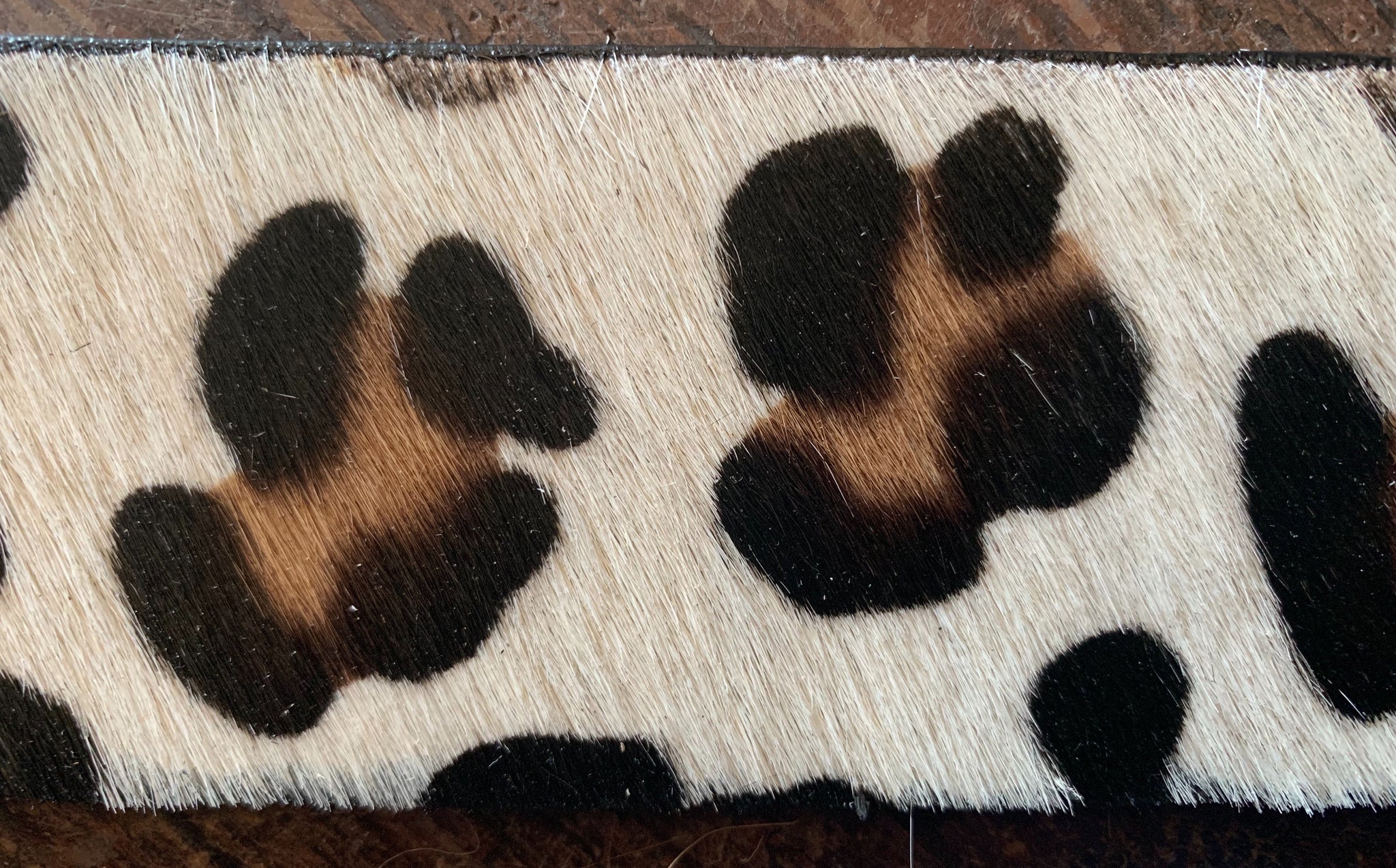 Leopard Leather Belt
