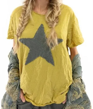 Magnolia Pearl Cotton Jersey Star Applique T Top 1051 Los Angeles