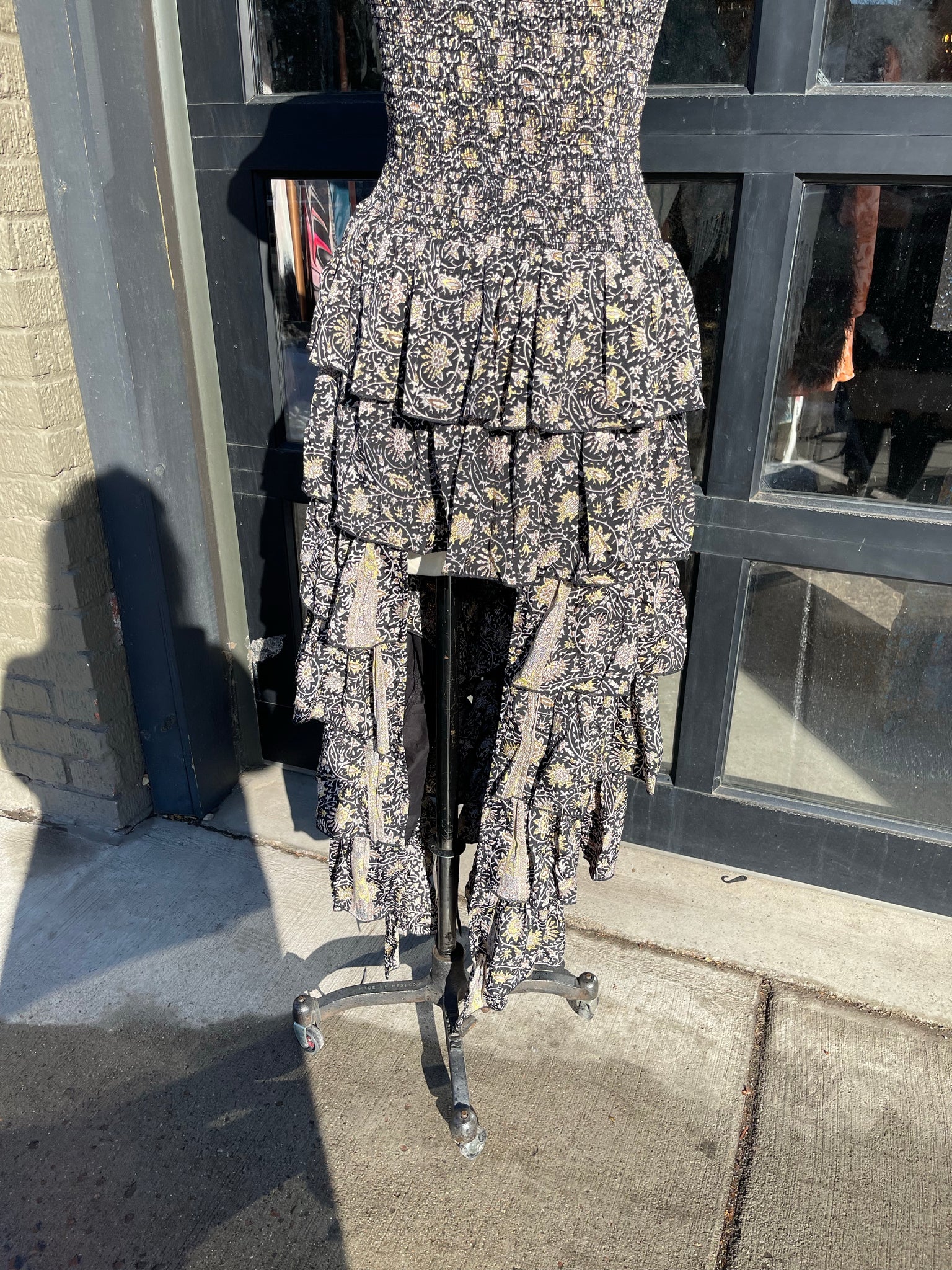 Persaro smocked high long dress