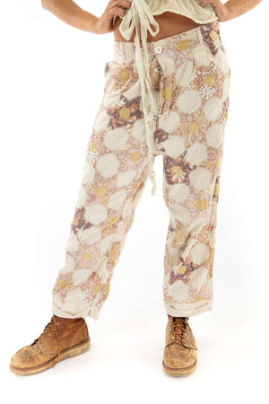 Magnolia Peark Pants 270 Quiltwork Charmie Trousers one size in Kin