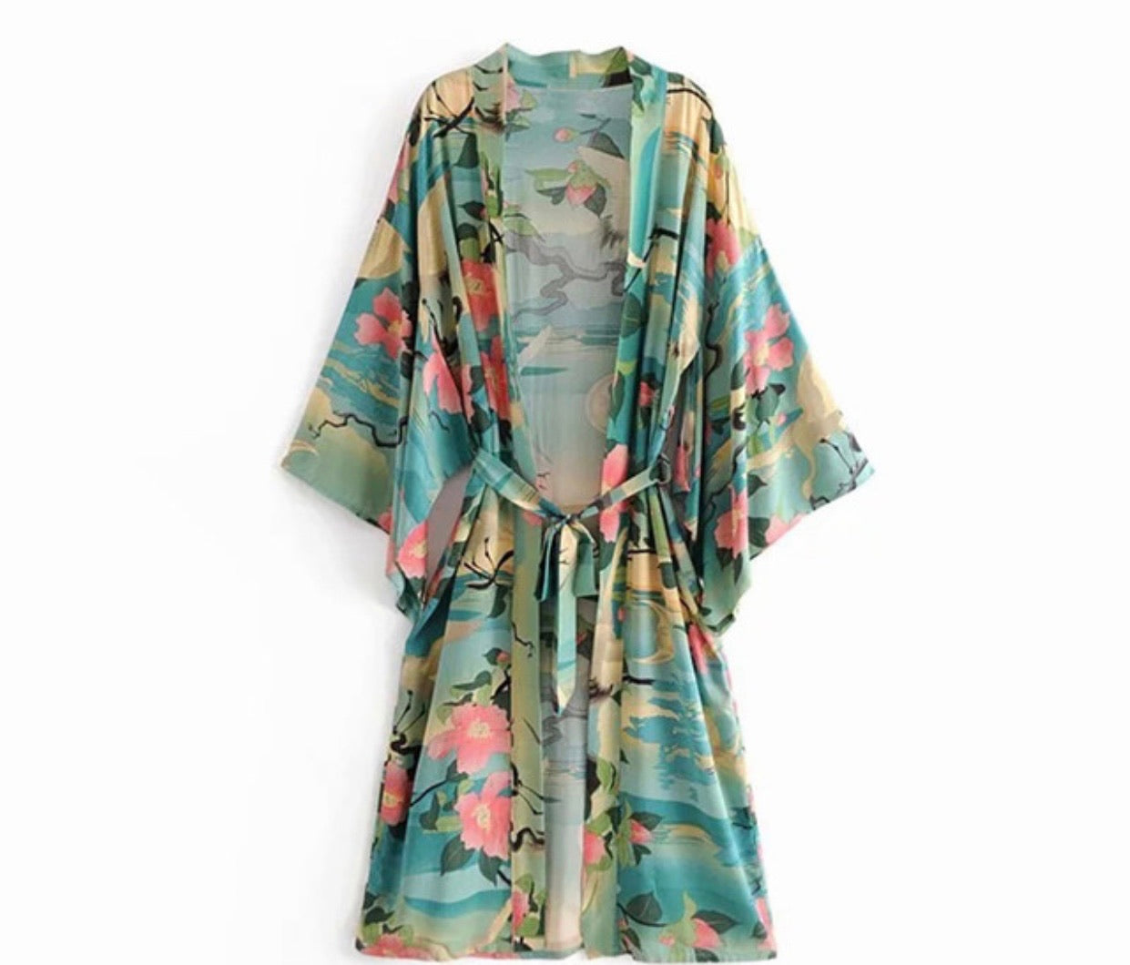 Turquoise moon Kimono