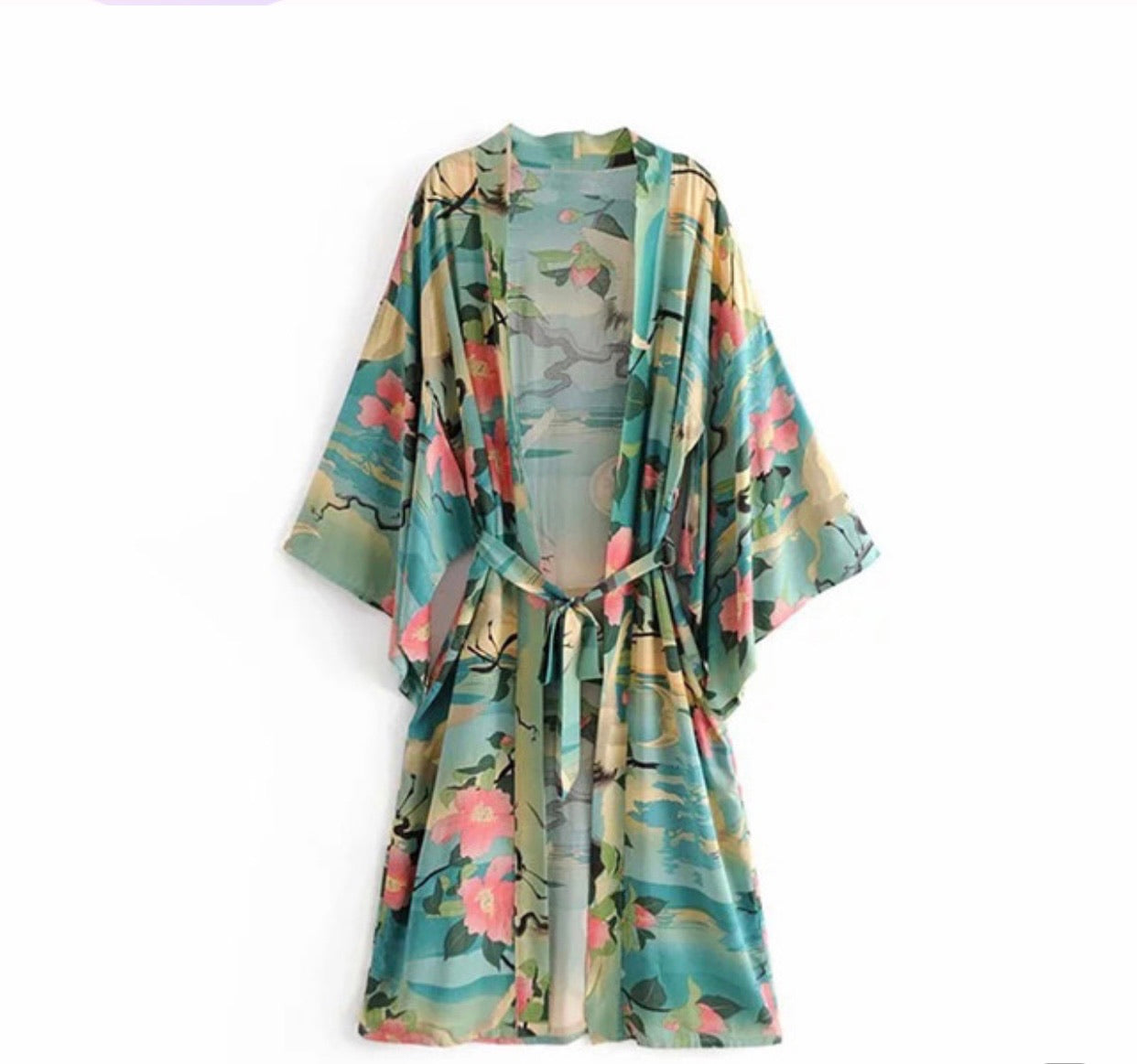 Turquoise moon Kimono