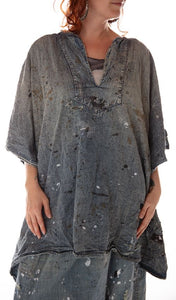 Magnolia Pearl Cotton denim Felix artist poncho