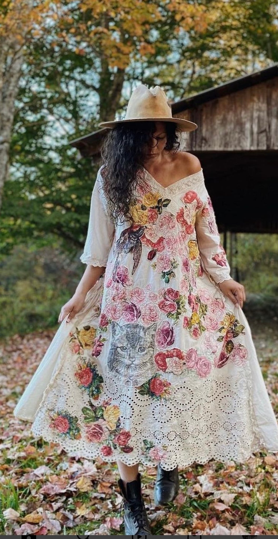 Magnolia pearl Appliqué Mattie Belle Dress