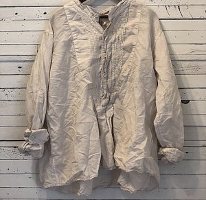 Magnolia Pearl Linen Adrey Cropped Night Shirt