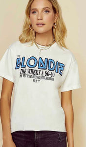 Blondie Whiskey a go go t shirt
