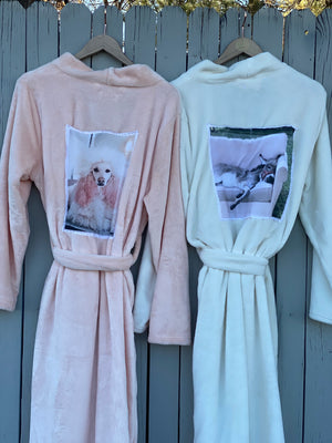 Pink Dream Poodle Robe