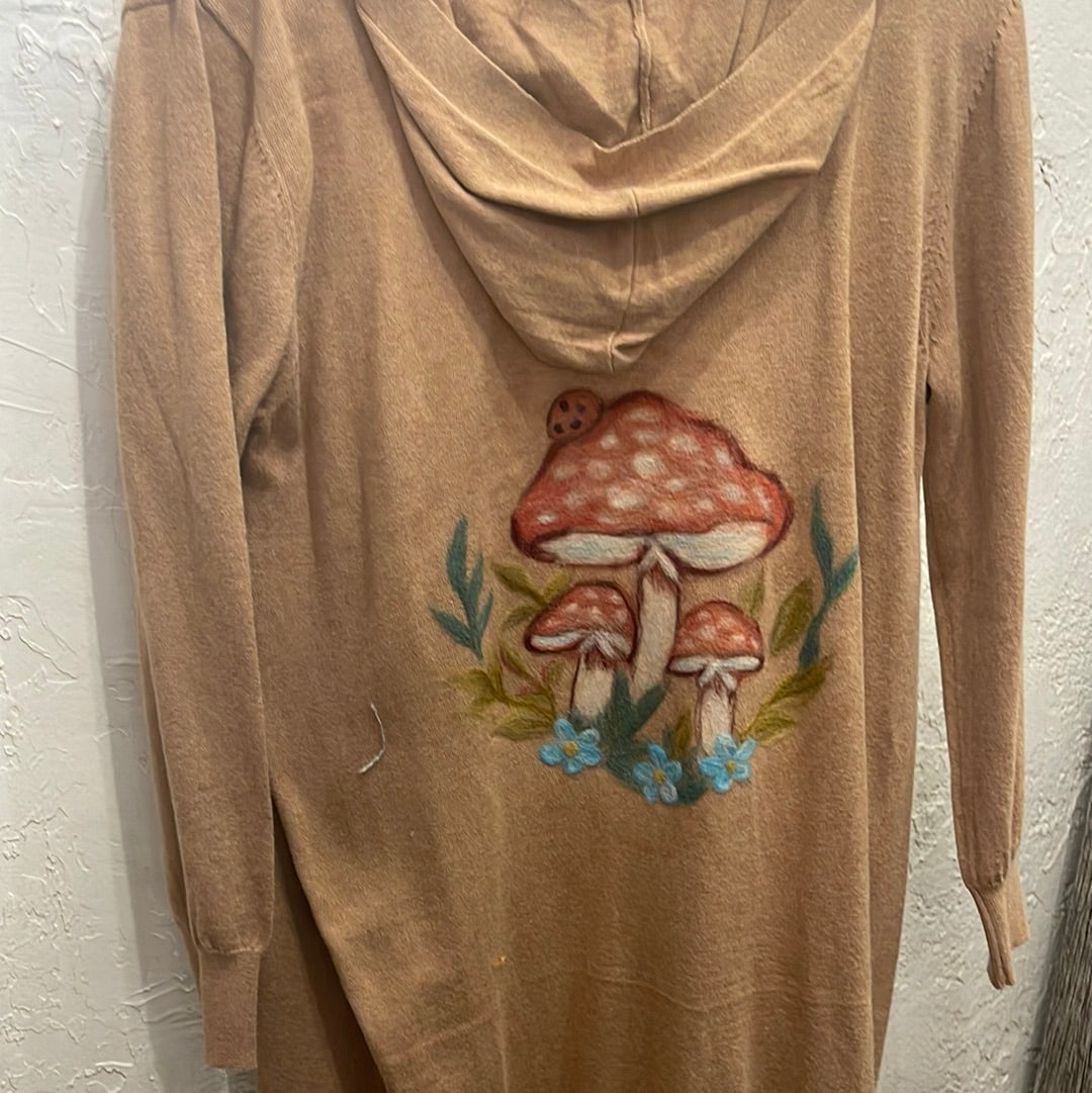 maui mushroom cardigan
