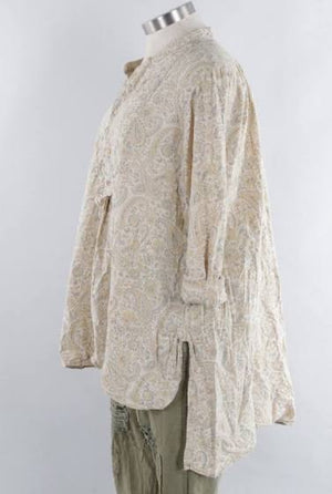 Magnolia Pearl French Cotton Hand Block Print Ines Classic Shirt