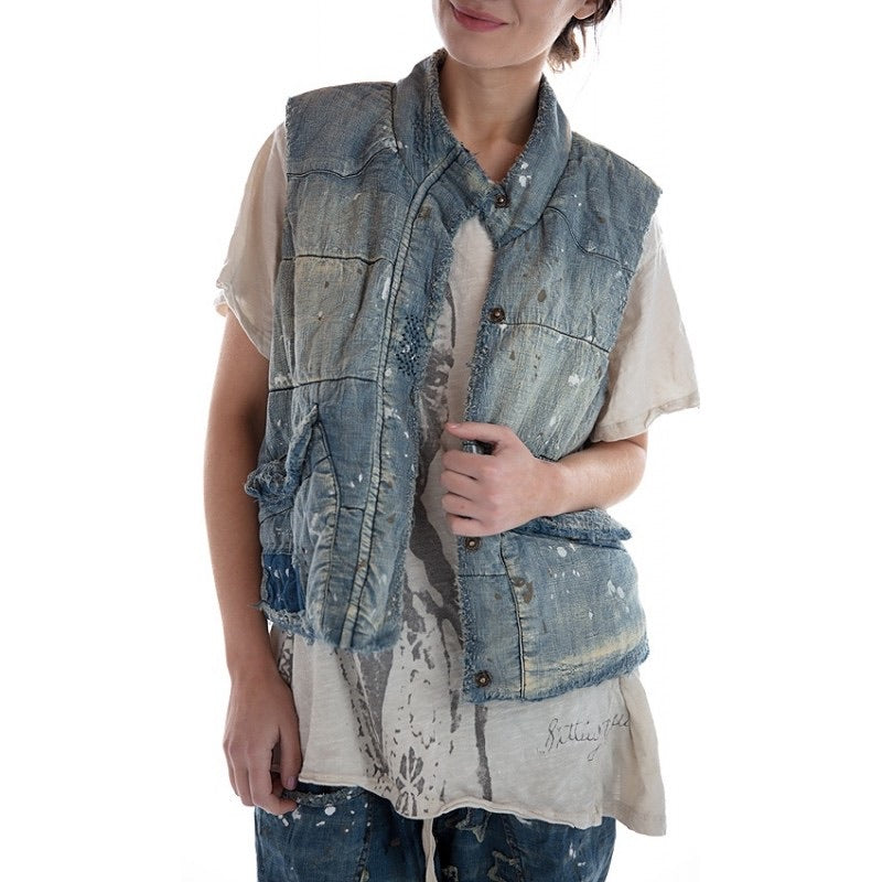 Magnolia Pearl Cotton denim Hartley puff fest