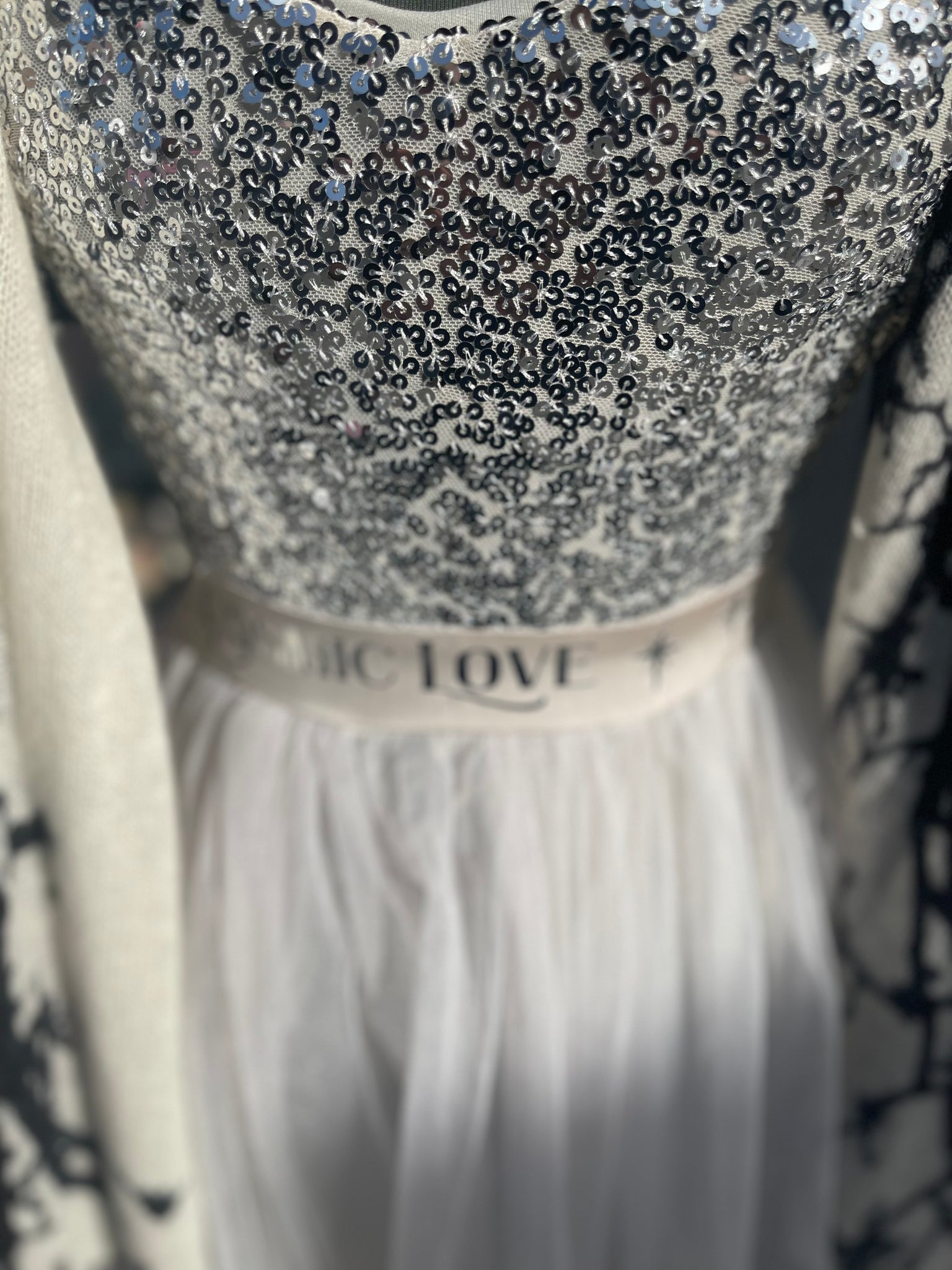 Cosmic Love sequin tulle Dress