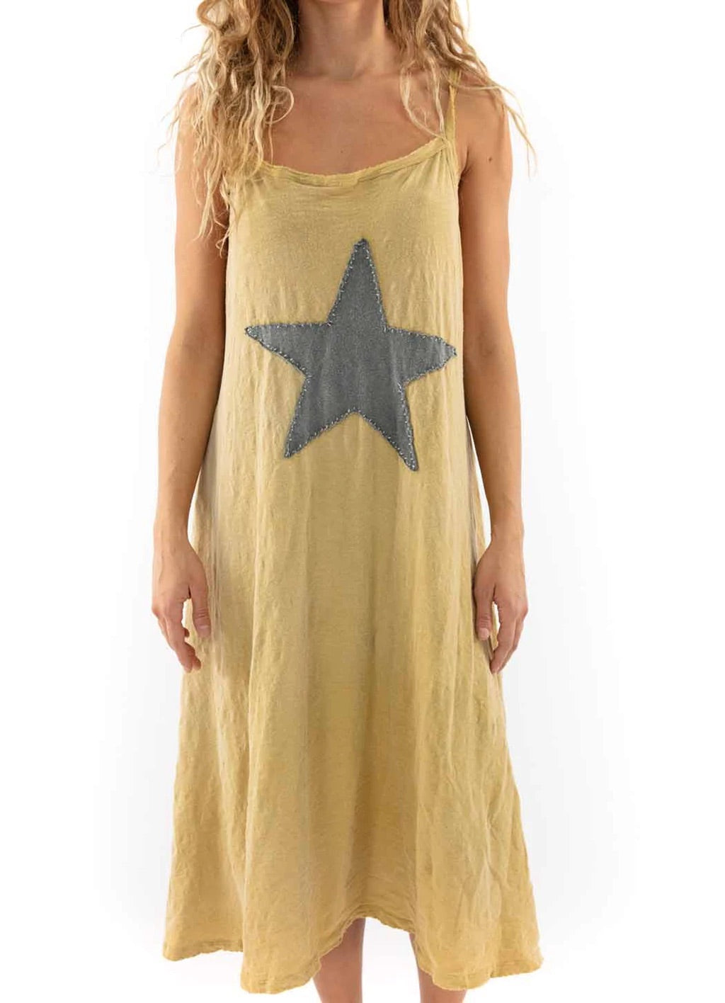 Magnolia Pearl Star Applique Lana Tank Dress One Size Molly - 799