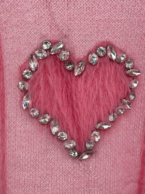 Heart on my sleeve sweater