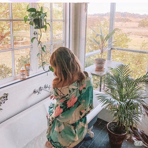 Turquoise moon Kimono