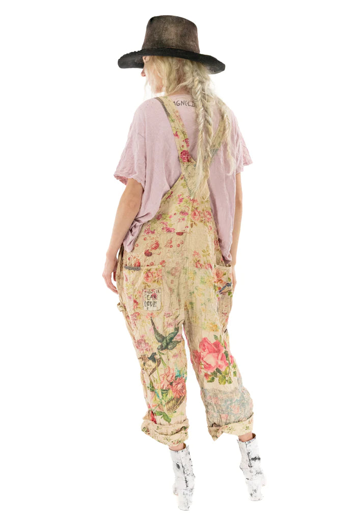 Magnolia pearl Floral Love Overalls 059